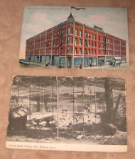 Des Moines Iowa IA c 1910 Postcards Wellington Hotel & Union Park Bird Aviary picture