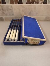 Vintage Krusius Solingen Germany Stainless Steel Knives - 4 In Box picture