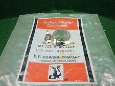 1 Tip Jack Test Point White Gold Plated EF Johnson 105-0201-200 NOS High Quality picture