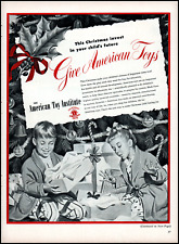 1952 American Toy Institute Christmas Toys Gifts 9 pages art print ad adL20 picture