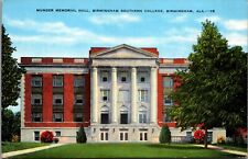 Postcard Birmingham Alabama - Munger Memorial Hall Birmingham Southern College picture