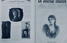 1892 Maud Gonne Ireland Patriot Major Mac Bride 2 Newspapers Antique picture
