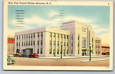 Postcard New York NY Central Train Station Syracuse AE1 picture