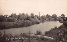Croswell MI Michigan Sugar Co Factory RPPC Photo Postcard c1920 Black River picture