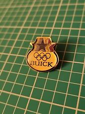 Vintage 1980 Buick Olympic Olympics Gold Tone Lapel Pin Hat Pin Tie Tac picture