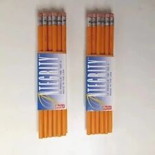Vtg Berol Integrity HB No 2 Pencils Real Wood USA Two Packages Of 12 Yellow picture