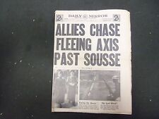 1943 APR 13 NEW YORK DAILY MIRROR-ALLIES CHASE FLEEING AXIS PAST SOUSSE-NP 2195 picture
