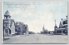 Postcard Newton, Kansas, Looking North On Main From 7th, Fred Harvey A752 picture