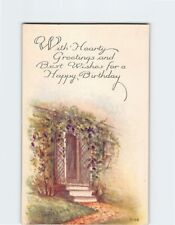 Postcard With Hearty Greetings Best Wishes for a Happy Birthday picture
