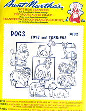 VTG Aunt Martha's Toys and Terriers Embroidery Transfer Pattern 3882 picture