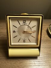 Vintage Jaeger LeCoultre Maroon Travel 8 Days Alarm Clock picture