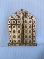 Old Hand Carved Wood,brass Work Window, Wooden Vintage Window, Wall Decor Window picture
