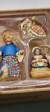 Jim Shore Heartwood Creek Nativity ornaments Joy to the World Holy Family  picture