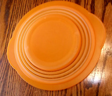 Tupperware #5453A-3 Flat Out Expandable Collapsible Container Orange Bowl Only picture