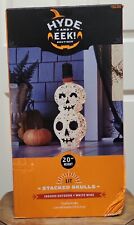 HYDE AND EEK - BOUTIQUE 20″ LIT HALLOWEEN - STACKED SKULLS - RARE picture