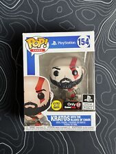 MINTY Funko Pop Playstation Kratos Glow in Dark 154 God of War w/ Protector picture