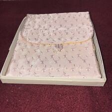 Morrillcraft pink quilted glove case handkerchief case, c. 1950s picture