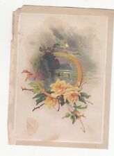 Acme Fertilizers C Meyer Jr Maspeth Long Island NY Yellow Roses Vict Card c1880s picture
