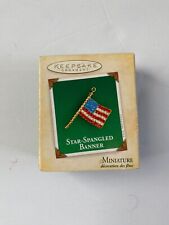 Hallmark 2004 American Flag Miniature Ornament ~ Star Spangled Banner picture