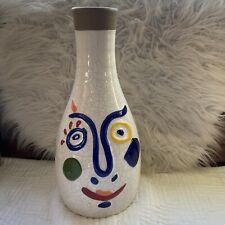 Large Vintage Pablo Picasso Style Living Face Pottery Vessel Decorative Vase 12 picture