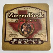 Houston Texas Ziegenbock Amber Craft  Beer Coaster Anheuser Busch GOAT logo picture