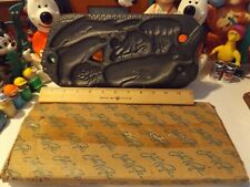 Vintage 1989 John Wright Co Cast Iron Cookie Mold Sea Life Creatures Fish picture