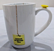 Tabletops Gallery 'Lemon Scented Tea' 16oz. White Coffee/Tea Mug EUC picture