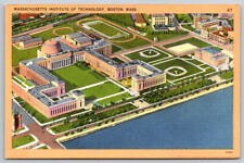 Massachusetts Institute of Technology MIT Linen Postcard picture
