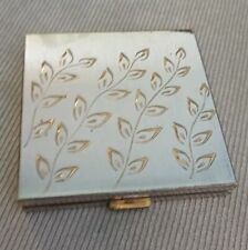 Vintage 1950s Volupte Compact With Mirror Silver Tone  picture