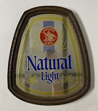 Vintage Natural Light Beer Mirror Sign Anheuser Busch Budweiser picture