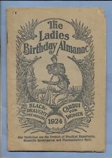 VINTAGE 1924 THE LADIES BIRTHDAY ALMANAC  BLACK DRAUGHT LIVER MEDICINE picture