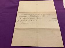 1545 NEW BERN NC 101st PENNSYLVANIA EQUIPMENT LIST 1865 VERY DETAILED picture