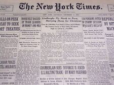1933 DECEMBER 9 NEW YORK TIMES - LINDBERGHS FLY TO PARA - NT 4160 picture