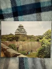 Castle Osaka Japan Japanese Postcard Vtg #2 The Huge Stone Higoishi Post Card picture