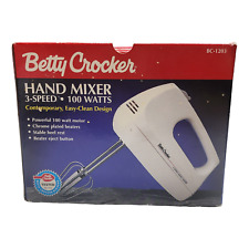 Vintage Betty Crocker BC-1203 Hand Mixer 3 Speed 100 Watts With Box picture
