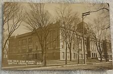 Old Postcard New High School in Battle Creek, Michigan picture