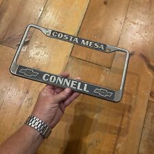 RARE  CHEVROLET  CONNELL ( COSTA MESA CA.) DEALERSHIPS LICENSE PLATE FRAME  USA picture