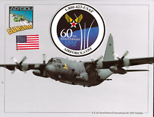 USAF 60th Anniversary AC-130U Gunship Photo Data Print & USAF 60th Sticker picture