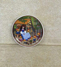 Walt Disney Germany plate signed art Barbara Fuerstenhoefer Snow White dwarfs 7 picture