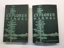 Pair Boy Scout Explorer Manuals 1950 Good Condition picture