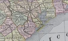 Antique 1892 TEXAS Map 22