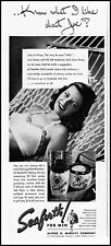 1946 Sexy girl bikini top photo Seaforth men's toiletries vintage print ad adL14 picture