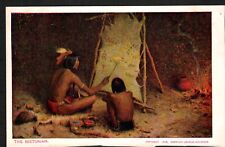 Old Postcard Indian Tanning Painting Hide 1906 Undivided Back The Historian picture