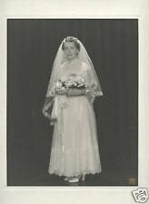 Lg Vintage Photo - Bride Wedding 1952 -Gordon Greigh Photographer-Chicago picture