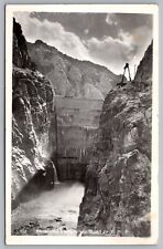 Postcard RPPC, Shoshone Dam Cody Road To Yellowstone National Park WY Unposted picture