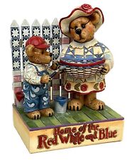 Jim Shore Boyds Bears for Longaberger Home of the Red, White and Blue Resin picture