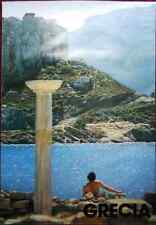 Original Poster Greece Grecia Kos Cos Kefalos Ruins Sea Mountains Man 1976 picture