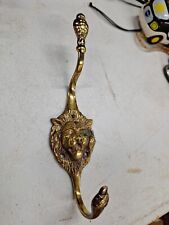Vintage Brass Lion Head Wall Hook 8