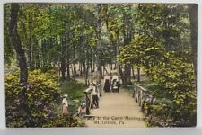 Mt Gretna Pennsylvania Bridge to the Camp Meeting 1910 to Baltimore Postcard T11 picture