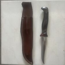 VINTAGE CUTCO FILET KNIFE 1763 IN LEATHER SCABBARD NICE picture
